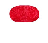 Chenille Yarn 100g/ball Chenille Velvet Yarn Knitting Thick Warm Crochet Knitting Fluffy Yarns For DIY Blanket Bag Hat Scarve Clothe Gloves(Red)