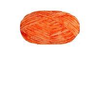 Chenille Yarn 100g/ball Chenille Velvet Yarn Knitting Thick Warm Crochet Knitting Fluffy Yarns For DIY Blanket Bag Hat Scarve Clothe Gloves(Orange)