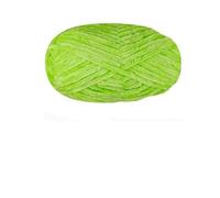 Chenille Yarn 100g/ball Chenille Velvet Yarn Knitting Thick Warm Crochet Knitting Fluffy Yarns For DIY Blanket Bag Hat Scarve Clothe Gloves(Bright green)