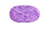 Chenille Yarn 100g/ball Chenille Velvet Yarn Knitting Thick Warm Crochet Knitting Fluffy Yarns For DIY Blanket Bag Hat Scarve Clothe Gloves(Purple)