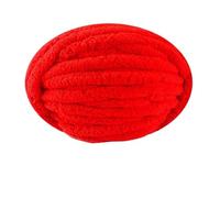 Chenille Yarn 1Pc 250g Chunky Yarns For Knitting And Crochet Blanket Cushion Multicolor Chenille Thick Line Soft Warm Crochet Yarn Scarf Line(Red)