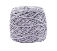 Chenille Yarn 240g Chunky Chenille Yarn Ball For Hand Knitting Dolls Scarf Sweater Slippers Diy Golden Velour Crochet Thread Glossy Soft Warm(Light white gray 24)