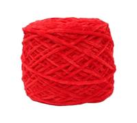 Chenille Yarn 240g Chunky Chenille Yarn Ball For Hand Knitting Dolls Scarf Sweater Slippers Diy Golden Velour Crochet Thread Glossy Soft Warm(Big Red 09)