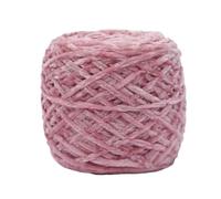 Chenille Yarn 240g Chunky Chenille Yarn Ball For Hand Knitting Dolls Scarf Sweater Slippers Diy Golden Velour Crochet Thread Glossy Soft Warm(Leather pink 13)