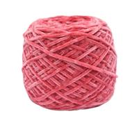 Chenille Yarn 240g Chunky Chenille Yarn Ball For Hand Knitting Dolls Scarf Sweater Slippers Diy Golden Velour Crochet Thread Glossy Soft Warm(Sorghum Red 28)