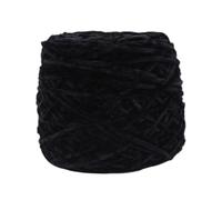 Chenille Yarn 240g Chunky Chenille Yarn Ball For Hand Knitting Dolls Scarf Sweater Slippers Diy Golden Velour Crochet Thread Glossy Soft Warm(Black 20)
