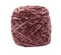 Chenille Yarn 240g Chunky Chenille Yarn Ball For Hand Knitting Dolls Scarf Sweater Slippers Diy Golden Velour Crochet Thread Glossy Soft Warm(Brown Coffee 18)