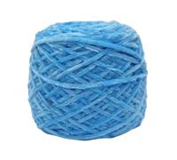 Chenille Yarn 240g Chunky Chenille Yarn Ball For Hand Knitting Dolls Scarf Sweater Slippers Diy Golden Velour Crochet Thread Glossy Soft Warm(Lake Blue 10)