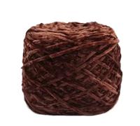 Chenille Yarn 240g/pcs Chunky Chenille Yarn For Hand Knitting Shoes Hats Pillowcases Scarf Plain Crochet Glossy Puffy Warm Comfortable Winter(39 deep coffee)