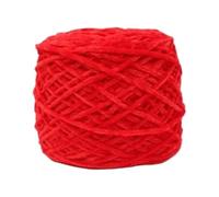 Chenille Yarn 240g/pcs Chunky Chenille Yarn For Hand Knitting Shoes Hats Pillowcases Scarf Plain Crochet Glossy Puffy Warm Comfortable Winter(09 big red)