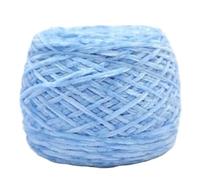 Chenille Yarn 240g/pcs Chunky Chenille Yarn For Hand Knitting Shoes Hats Pillowcases Scarf Plain Crochet Glossy Puffy Warm Comfortable Winter(34 light blue)