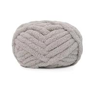 Chenille Yarn 250g/Ball Multicolor Chenille Yarns For Knitting And Crochet Blanket Cushion Chunky Thick Line Soft Warm Crochet Yarn Scarf Line(Light grey)