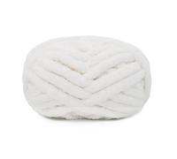 Chenille Yarn 250g/Ball Multicolor Chenille Yarns For Knitting And Crochet Blanket Cushion Chunky Thick Line Soft Warm Crochet Yarn Scarf Line(WHITE)