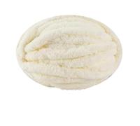 Chenille Yarn 250g Extra Thick Ice Yarn Blanket Hand-Knitted DIY Thread Large Thickness Chenille Cushion Pet Nest(01 Milk White)