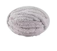 Chenille Yarn 250g Extra Thick Ice Yarn Blanket Hand-Knitted DIY Thread Large Thickness Chenille Cushion Pet Nest(09 Light Gray)