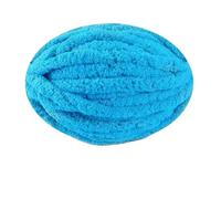 Chenille Yarn 250g Extra Thick Ice Yarn Blanket Hand-Knitted DIY Thread Large Thickness Chenille Cushion Pet Nest(38 Lake Blue)