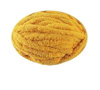 Chenille Yarn 250g Extra Thick Ice Yarn Blanket Hand-Knitted DIY Thread Large Thickness Chenille Cushion Pet Nest(11 Turmeric)