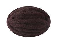 Chenille Yarn 250g Extra Thick Ice Yarn Blanket Hand-Knitted DIY Thread Large Thickness Chenille Cushion Pet Nest(17 Coffee)