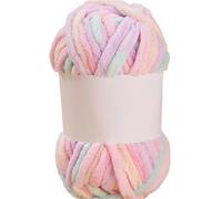 Chenille Yarn 50g/roll Fantasy Color Coarse Ice Bar Arctic Velvet Yarn Handwoven DIY Scarf Hat Clothes Thread Thick Wool Crochet Stripe Thread(Color 13)