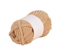 Chenille Yarn 50g/roll Fantasy Color Coarse Ice Bar Arctic Velvet Yarn Handwoven DIY Scarf Hat Clothes Thread Thick Wool Crochet Stripe Thread(Color 7)