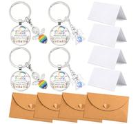CHENKEE 4 juegos Regalos Para Profesoras,Regalo Profesora Infantil,llavero Profesora,Gracias Profe,Regalo Para Profesora Infantil,Regalo Profesora,Regalos Para Profesores,Con Sobres y Tarjetas