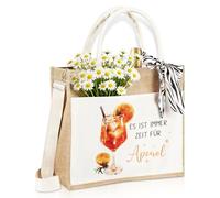 CHENKEE Bolsa Compra,Tote Bag Reutilizable,Bolsa de la Compra Impermeable de Yute,Bolso de mano,Regalo Ideal para tu Novia,Compañera de Trabajo o Mejor Amiga