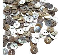 chenkou Crfat nueva UPICK 11/13/15/mm 100pcs Shell Botones de costura Craft botones 2 agujeros, 11 mm