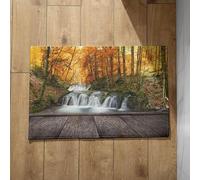 Chenlane Alfombrillas grandes para interior con correa de entrada, alfombra de bienvenida de otoño, 40 x 60 cm