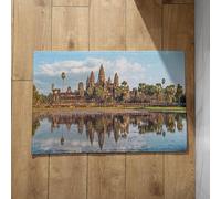 Chenlane Dirt Trapper - Felpudos en forma de U para baño, diseño de paisaje natural, 40 x 60 cm
