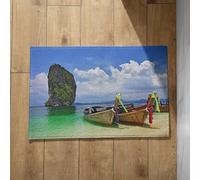 Chenlane Divertidas alfombrillas de bienvenida antideslizantes para puerta delantera, baño, interior, playa, barco, entrada, baño, ducha, 40 x 60 cm