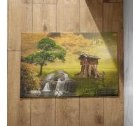 Chenlane Felpudo de interior con diseño de lobo antideslizante y limpiador de pies para el interior, 40 x 60 cm