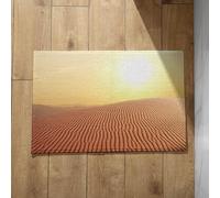 Chenlane Felpudo para puerta de bienvenida al aire libre, acolchado, para el interior del amanecer, desierto, lavable, grande, interior, 40 x 60 cm