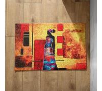 Chenlane Felpudos grandes para el interior del baño para el suelo del baño, pequeño tapiz étnico, atrapasuciedades, antideslizante y limpiador de pies, ducha, 50 x 80 cm