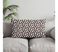 Chenlane Fundas de almohada de seda rectangulares largas, cojín rectangular neutro, personajes de dibujos animados, respaldo de habitación de niños, personalización privada, 30 x 50 cm, 4 unidades