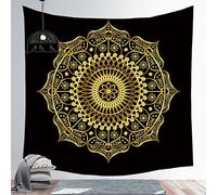 Chenlane Tapiz para hombre, para dormitorio, estético, indie, bohemio, mandala, pared grande, paisaje, colorido, decoración para colgar, 150 x 150 cm