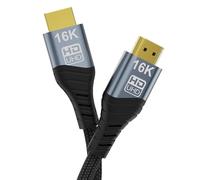 CHENLENIC Cable HDMI de 16K 10K 8K, cable HDMI2.2 de alta velocidad de 96 Gbps, 16K@30 Hz, 10K@120 Hz, 8K@60 Hz, 4K@240 Hz, HDCP 2.3 y HDR10 eARC compatible con PS5/Xbox/Roku TV/Gaming PC/Blu-ra