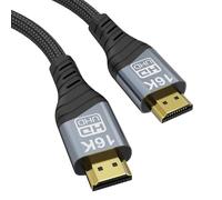 CHENLENIC Cable HDMI de 16K 10K 8K, cable HDMI2.2 de alta velocidad de 96 Gbps, 16K@30 Hz, 10K@120 Hz, 8K@60 Hz, 4K@240 Hz, HDCP 2.3 y HDR10 eARC compatible con PS5/Xbox (HDMI Cable 16K 1M)