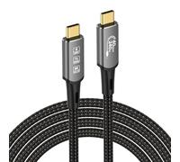 CHENLENIC Cable USB 4 con Thunderbolt 4, cable de carga de 240 W, cable de datos de 40 Gbps, 8 K a 60 Hz, 4 K, 120 Hz, HDR, PD3.1, USB C a USB C, para hub, dock MacBook (2M Male/40G 240W Cable)