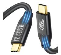 CHENLENIC Cable USB C 3.2 Gen 2 de 20 Gbps, Tipo C 4K@60Hz Video UHD 5A/240W PD3.1 Carga Rápida con Marcador E Compatible con Thunderbolt 3/4 (USB C3.2 20G 240W 2M)