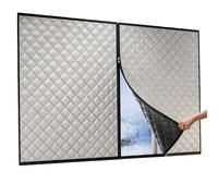 CHENMIAO Aislante Termico Ventanas 46 x 64 cm Mantener El Aire Frío Fuera de La Ventana Kit Película Aislamiento Ventana Esencial de Invierno, Fácil Instalación Personalizable, Gris