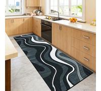 CHENMIAO Alfombra Pasillo Larga 50 x 250 cm Antideslizante Lavables en Lavadora Alfombras de Área Moderna, Distintos Tamaños para Dormitorio, Cocina, Baño, Pasillo, Garaje, F