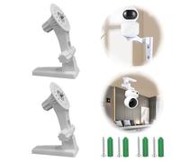 CHENNAN Soporte Cámara Seguridad Montaje Base, Pared Ajustables Rotación de 135 Grados, Compatible con la cámara de vigilancia TP-Link Tapo C210/ C200/ Tc70 y Kasa Indoor Pan EC70/ KC410S (Blanco)