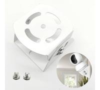 CHENNAN Soporte de Techo Para Cámara de Seguridad Metálico Soporte Metálico de Pared para Cámara de Seguridad para Cámaras de Vigilancia y CCTV, Compatible con Cámaras Wyze Ring Ezviz Tapo (Blanco)