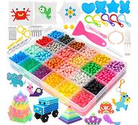 Chennyfun Abalorios Cuentas de Agua para Principiantes, 3000Pcs 5 mm 24 Colores Perlas de Agua Set para Niños, Actividades Creativas y Manualidades Infantiles, Niños Bisuteria Jueguetes Educativos