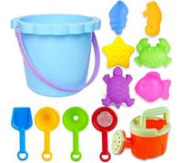 Chennyfun Juguetes de Playa para Niños, Niños Bebe Conjunto de Juguetes Arena, Juego de Juguetes con Moldes de Arena, Regadera, Cubo, Pala, Juguetes de Playa al Aire Libre Niños Niñas