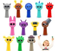 Chennyfun S-prunki Figures Toys Set, Pack De 12 Figuras de Acción Coloridas, S-prunki Mini Juguetes S-prunki Decoraciones, S-prunki Character Sculpture de Colección para Fan, Regalo para Niño Niña