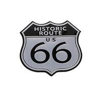 chenpaif Car Emblem, 3D Car Emblem Badge Sticker Decal Metal Route 66 para Cadillac US SRX Ford (US)