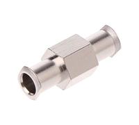 chenpaif Luer Lock Acoplador, 1pcs Luer Lock Adaptador Acoplador Níquel Plateado Latón Hembra a Hembra Conexiones Conector con Apertura de 4 mm