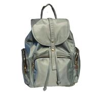 CHENSHI Mochila Grande Mujer De Nylon con Cuerda Tirado para Mujeres Estudiante La Universidad Viaje-Light Green