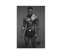 CHENSUL Michael B. Jordan - Póster de pared con diseño de pintura artística en lienzo, 30 x 45 cm